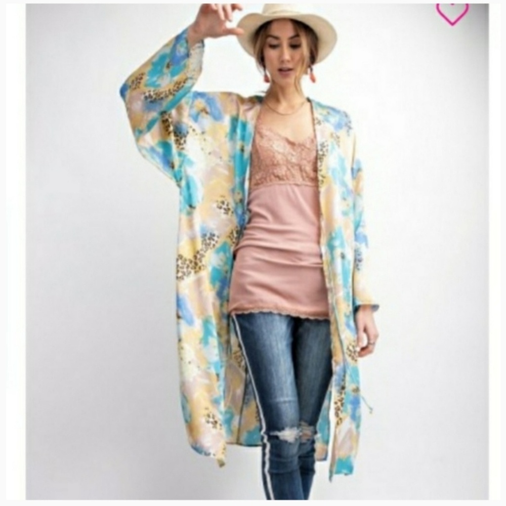 💟HP💟🌻Gauzy Kimono - Picture 1 of 8